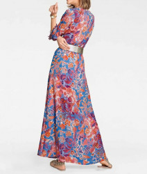 Maxi šaty s kvetinovou potlačou, farebné #4