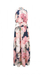 Maxi šaty s kvetinovou potlačou PATRIZIA DINI, farebné #1