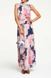 Maxi šaty s kvetinovou potlačou PATRIZIA DINI, farebné #2