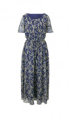 Maxi šaty s kvetovanou potlačou Linea Tesini, farebné #1