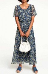 Maxi šaty s kvetovanou potlačou Linea Tesini, farebné #4