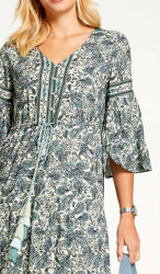 Maxi šaty s paisley potlačou Linea Tesini, farebné #2