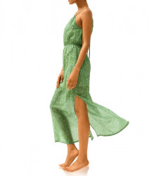 Maxi šaty s potlačou Heine, zeleno-biele #2