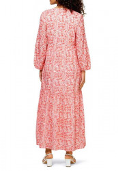 Maxi šaty s potlačou Linea Tesini, koralovo-kremové #3