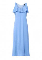 Maxi šaty s volánom Heine B.C., modré #1