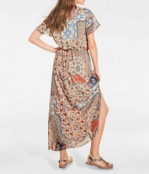 Maxi šaty v hippie štýle Rick Cardona, farebné #3