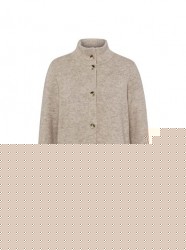 Melanžový kardigán s volánovými rukávmi HEINE, béžový #1