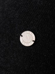 Merino-kašmírový pulóver Création L Premium, petrolejovo-čierny #4