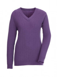 Merino-kašmírový sveter Création L Premium, fialová #1
