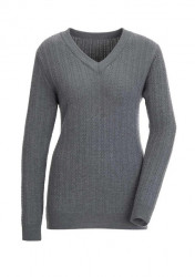 Merino-kašmírový sveter Création L Premium, sivá #1