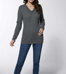 Merino-kašmírový sveter Création L Premium, sivá #2
