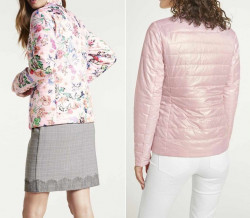 Obojstranná prešívaná krátka bunda HEINE, ružovo-farebná #2