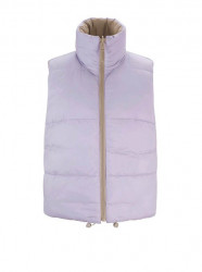 Obojstranná prešívaná vesta Rick Cardona, béžovo-fialová #2