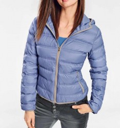 Páperová bunda s kapucňou Heine B.C., modrá #2