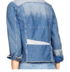 Patchwork džínsová bunda Pepe Jeans, svetlomodrá #1