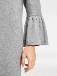 Pletené šaty s volánmi Heine, sivé #3