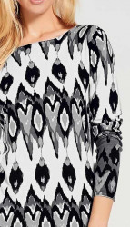 Pletené vzorované šaty Linea Tesini, sivo-farebné #4