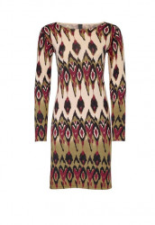 Pletené vzorované šaty Linea Tesini, viacfarebné #1
