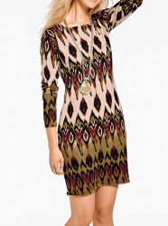 Pletené vzorované šaty Linea Tesini, viacfarebné #2
