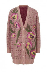 Pletený sveter s výšivkou Heine, ružovo-farebná á