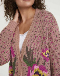 Pletený sveter s výšivkou Heine, ružovo-farebná á #3