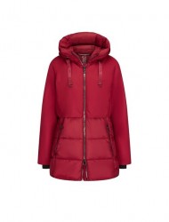 Prešívaná bunda s efektom syntetického páperia Green Goose, červená #1
