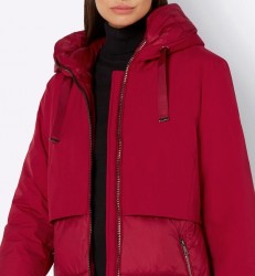 Prešívaná bunda s efektom syntetického páperia Green Goose, červená #5