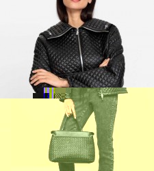 Prešívaná bunda s kapucňou HEINE, čierna
