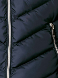 Prešívaná bunda s umelou kožušinou Rick Cardona, modrá #5