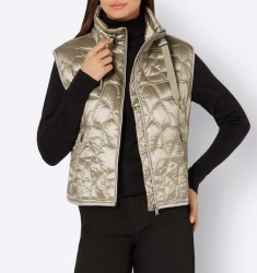 Prešívaná vesta s lesklým efektom Création L, béžová #2