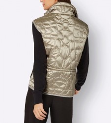 Prešívaná vesta s lesklým efektom Création L, béžová #3