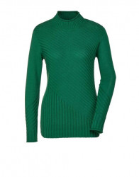 Prima bavlnený pulóver s rebrovaným vzorom Création L Premium, zelený #1