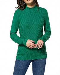 Prima bavlnený pulóver s rebrovaným vzorom Création L Premium, zelený #2