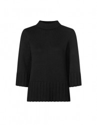 Pulóver s 3/4 rukávom a stojačikom HEINE, čierna #1