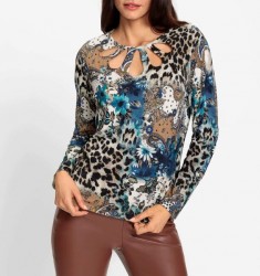 Pulóver s výrezmi a potlačou HEINE, viacfarebný #3