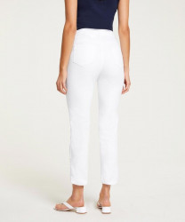 Push-up džínsy s výšivkou Linea Tesini, biele #2