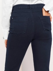 Rifle s priliehavým sedlovým strihom vzadu Création L Premium, tmavomodré #6