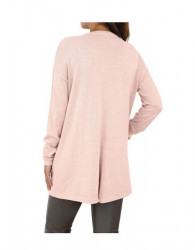 Ružový dlhý sveter s hodvábom Ashley Brooke #3