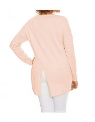 Ružový dlhý sveter s hodvábom Ashley Brooke #5