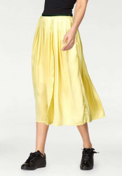Saténová sukňa Aniston, žltá #2