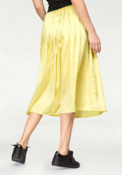 Saténová sukňa Aniston, žltá #3