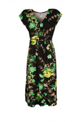 Šaty s kvetinovou potlačou Joe Browns, čierno-farebné