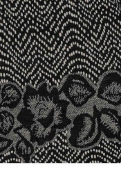 Šaty s kvetinovým vzorom, čierno-krémové #5