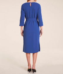 Šaty s ozdobnými gombíkmi Ashley Brooke, modrá #2