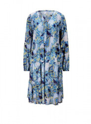Šaty s potlačou Linea Tesini, modro-farebné #1