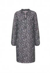 Šaty v sieťovanej kvalite s potlačou Linea Tesini, šedé #1