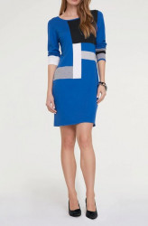 Šaty z jemného úpletu Rick Cardona, modro-farebná #1