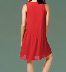 Šifónové šaty Babydoll Heine B.C., červené #3