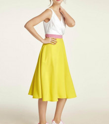 Šifónové šaty HEINE, žlto-biele #3