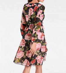 Šifónové šaty s kvetinovou potlačou Ashley Brooke, viacfarebná #2